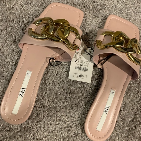 Square Toe Zara Sandals - NWT - Picture 3 of 4